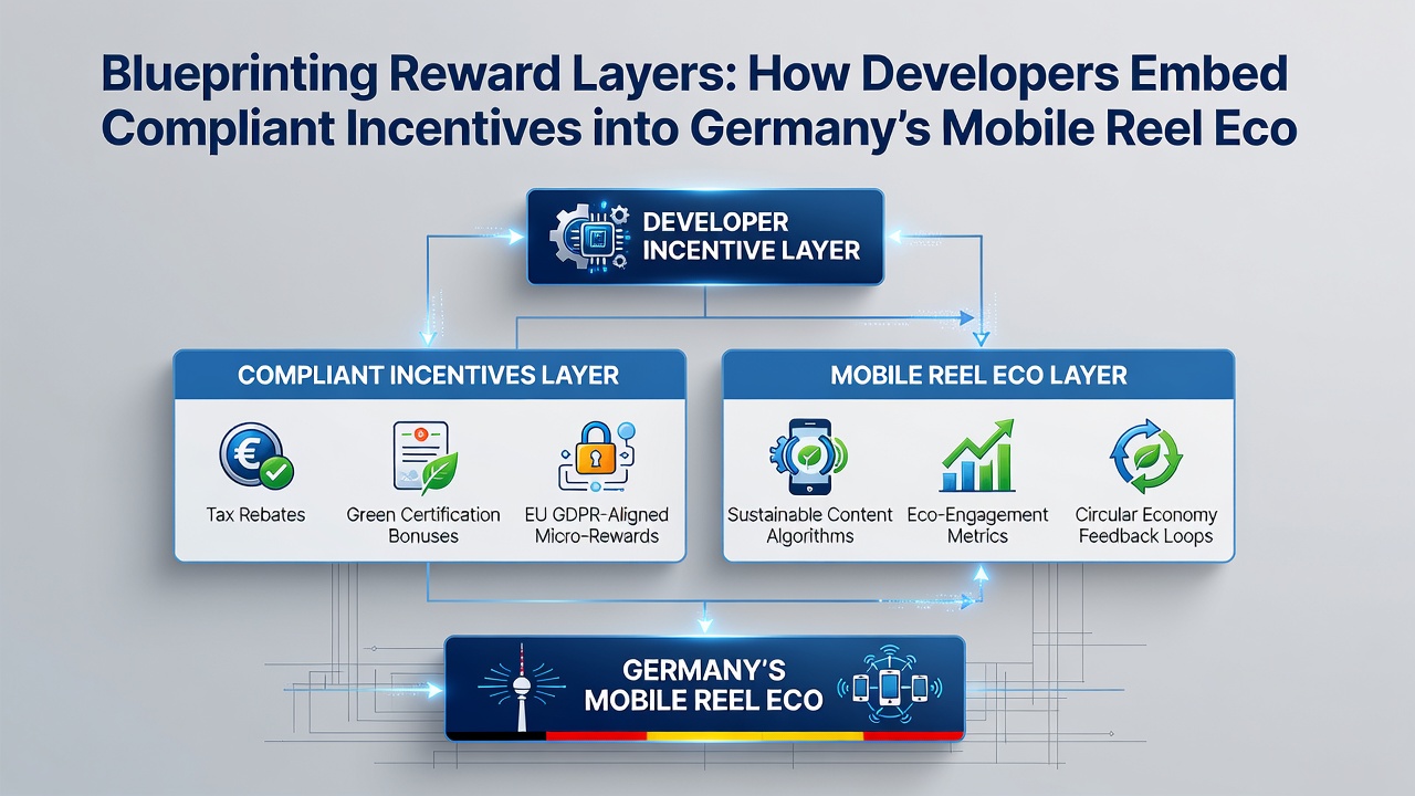 Technische Darstellung der Integration konformer Incentives in App-basierte Reel-Systeme