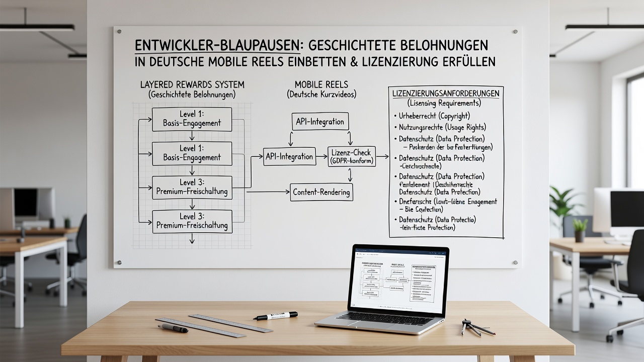 Entwickler testen geschichtete Belohnungsmodule in einer mobilen Reel-Umgebung auf Compliance