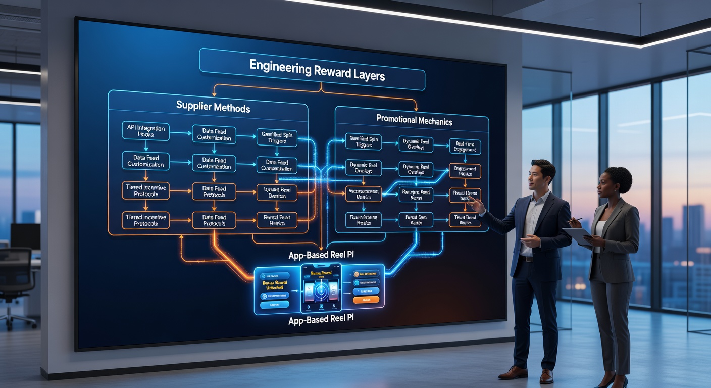 Visualisierung der API-Verbindungen zwischen Belohnungsebenen und Compliance-Modulen in mobilen Plattformen