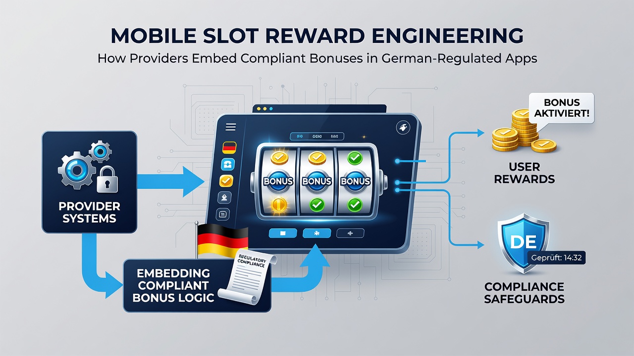 Darstellung technischer Schnittstellen zwischen Slot-Engine und Bonus-Management-System in einer deutschen App