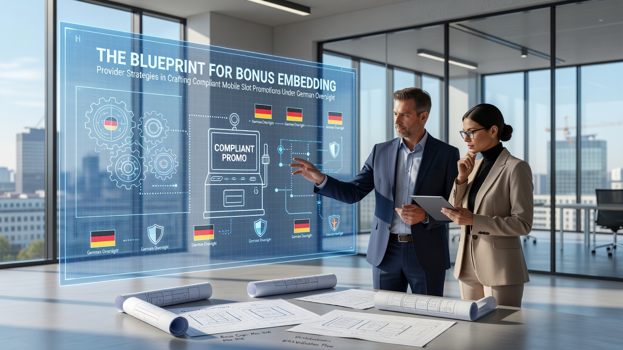 Illustration der technischen Integration konformer Bonusstrukturen in mobile Slot-Plattformen unter deutscher Regulierung